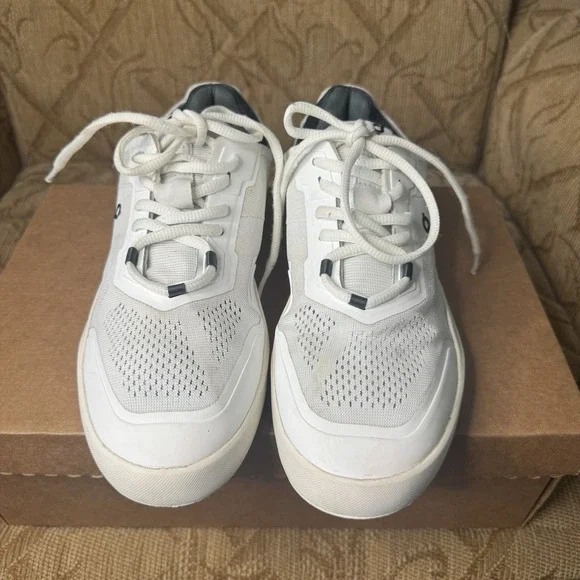 On The Roger Spin Athletic Shoes Men's Size 7 White Jungle (VGC)‎ Used